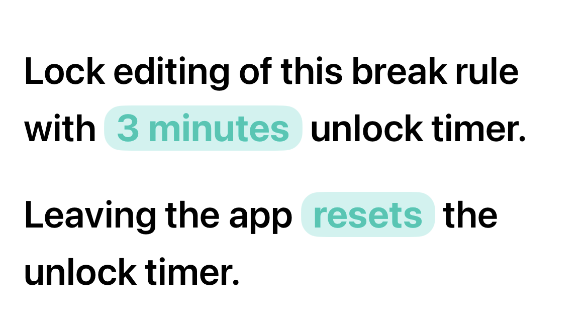 ScrollBump 1.7: Free Rule Locking and Stay-in-App Locking
